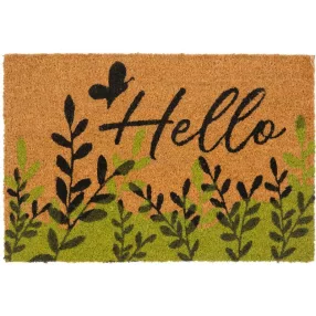   Lábtörlő, MagicHome, Hello felirat, 40 x 60 cm, kókuszrost felület, PVC hátlap, bejárati ajtóhoz