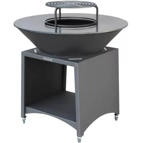 Tűzrakó, Strend Pro Grill Fiesta, antracit, átmérő: 100 cm, acél, kör alakú tűzrakóval