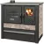 Strend Pro PANONIA fatüzelésű sparhelt, Mocca, sütővel, 10,54 kW, 51 × 90 × 85 cm, bal oldali füstcső kimenet, átmérő: 120 mm