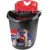 Vödör, Vileda Ultramax, 10 liter, piros-szürke, csavarókosárral, ergonomikus kialakítással