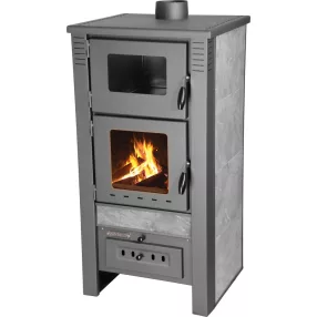 Strend Pro TAURUS kályha sütővel, szürke, 12 kW