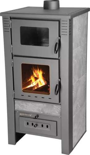 Strend Pro TAURUS kályha sütővel, szürke, 12 kW