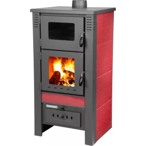 Strend Pro TAURUS kályha sütővel, piros, 12 kW