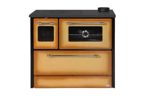 Strend Pro 701-G OMEGA Kuzine fatüzelésű sparhelt, Cappuccino, 9,18 kW, 87 × 51 × 79 cm,  jobb oldali oldali füstcső kimenet, átmérő: 130 mm