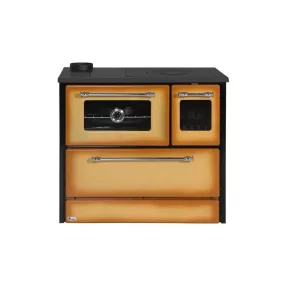   Strend Pro 701-G OMEGA Kuzine fatüzelésű sparhelt, Cappuccino, 9,18 kW, 87 × 51 × 79 cm, bal oldali oldali füstcső kimenet, átmérő: 130 mm