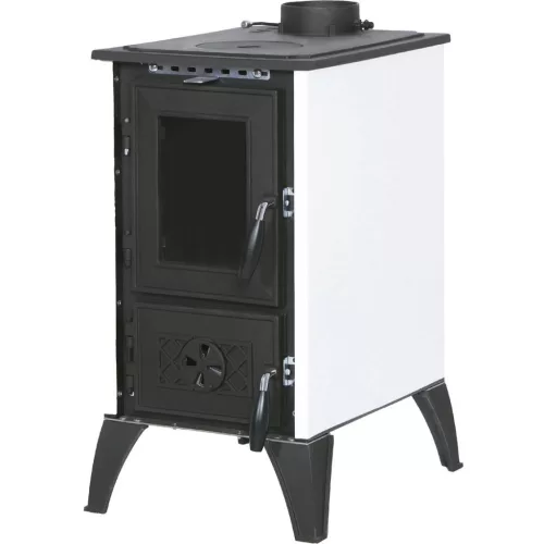 Strend Pro 806 IGLO fatüzelésű kályha, fekete/fehér, 10,69 kW, 53,5 × 42,5 × 73 cm, füstcső átmérő: 130 mm