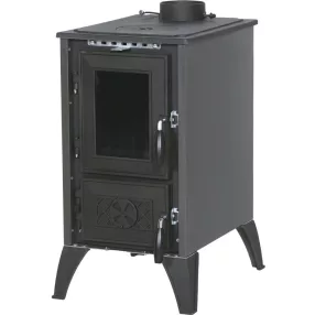   Strend Pro 806 IGLO fatüzelésű kályha, fekete, 10,69 kW, 53,5 × 42,5 × 73 cm, füstcső átmérő: 130 mm