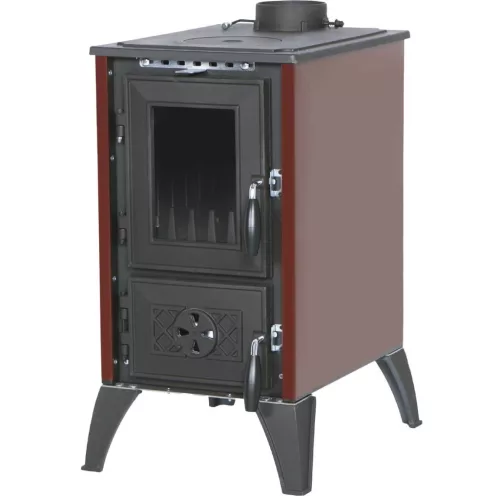 Strend Pro 806 IGLO fatüzelésű kályha, fekete/bordó, 10,69 kW, 53,5 × 42,5 × 73 cm, füstcső átmérő: 130 mm