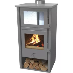 Fatüzelésű kályha, Strend Pro Horno, szürke