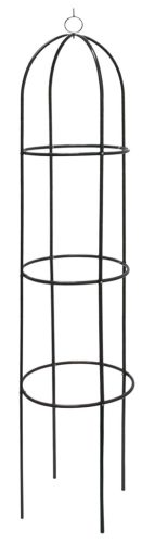 Növénytámasz, Strend Pro Garden GreenGarden ARCH30, fekete, 188 x 40 cm, obeliszk, porszórt acél, kerti, kúszónövényekhez