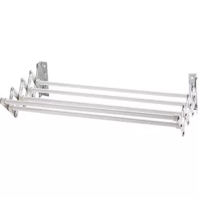   MagicHome TR459 fali ruhaszárító, fehér, 80 × 12–38,5 × 9,5 cm, 4 m szárítófelülettel, 4 kg teherbírással, fémből készült helytakarékos kialakítás, kisebb ruhaneműk és törölközők szárításához