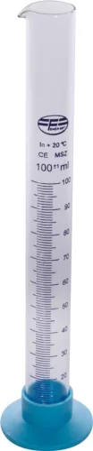 Mérőhenger, Strend Pro WHT, 100 ml, üveg, 1 ml beosztással, folyadékméréshez