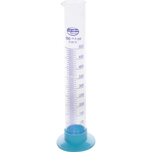 Mérőhenger, Strend Pro WHT, 500 ml, üveg, 5 ml beosztással, folyadékméréshez