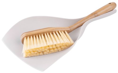 Seprűkészlet, York ECONATURAL, 25 x 34 x 7 cm, barna-zöld, bambusz nyéllel és PET sörtékkel