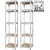 Műhelypolc szett, Strend Pro, 180 x 40 x 40 cm, 5 polcos, acél, MDF polclapok, állítható polcmagasság, teherbírás: 175 kg/polc, 2 db-os szett