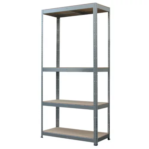 Strend Pro 4 polcos fém/MDF műhelypolc, 70 x 30 x 150 cm, teherbírás: 150 kg/polc