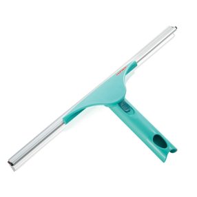   Vízlehúzó, Leifheit 51522 XL, 40 cm, türkiz/matt alumínium, állítható fej, Click rendszer kompatibilis, ablakokhoz és tükrökhöz