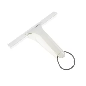   Vízlehúzó, Leifheit 41650 Cabino, 24 cm, fehér, gumiél, akasztópánttal, zuhanykabinokhoz, nem hagy foltot, üveghez, akrilhoz és csempéhez
