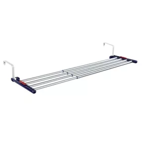   Leifheit 81413 Quartett 40 teleszkópos ruhaszárító, szürke, 55–105 cm állítható szélességgel, 4,2 m szárítófelülettel, radiátorra, ajtóra vagy ablakra akasztható kialakítással, kompakt és helytakarékos használatra