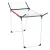 Leifheit 81514 Pegasus 180 Solid Compact ruhaszárító, fehér, 18 m szárítófelülettel, 105 cm magas lehajtható oldalsó szárnyakkal, 2 db EasyClip csipesztartóval, beltéri és kültéri használatra, stabil fém szerkezettel