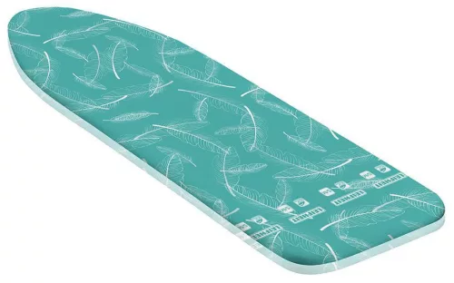 Vasalódeszka huzat, Leifheit 71606 ThermoReflect, türkiz, S/M, 125 x 40 cm-ig, titánbevonatú, hő- és gőzvisszaverő, 4 mm habszivacs párnázás