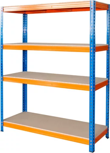 Strend Pro 4 polcos fém műhelypolc, 180 x 180 x 60 cm, teherbírás: 600 kg/polc