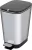 Szemeteskuka, KIS Chic Bin M Steel, 35 l, szürke, 40,5 x 26,5 x 45 cm, pedálos