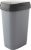 Szemeteskuka, KIS Dual Swing L, 50 l, szürke, 42 x 30,5 x 61 cm, műanyag, levehető csuklós fedél