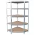 Strend Pro 5 polcos fém/MDF sarok műhelypolc, 180 x 90 x 40 cm, teherbírás: 150 kg/polc