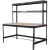 Munkapad, Strend Pro Racks PWB60, fekete, 183 x 90 x 183 cm, polccal, 350 kg teherbírás, könnyen összeszerelhető