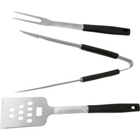   Strend Pro Grill 3db-os készlet grillezéshez és sütéshez - fekete