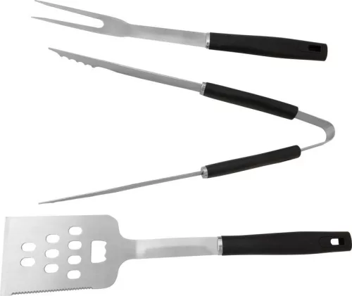 Strend Pro Grill 3db-os készlet grillezéshez és sütéshez - fekete