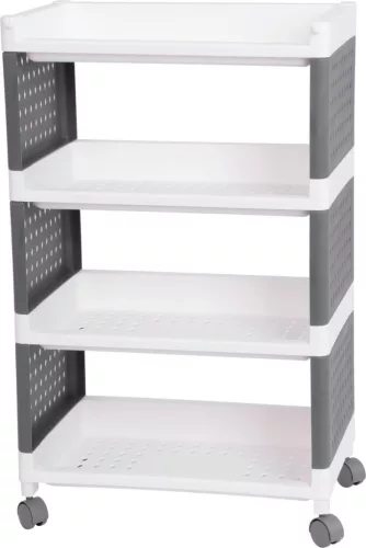 MagicHome Rolly 4 polcos műanyag tároló, 49 x 29 x 75,5 cm