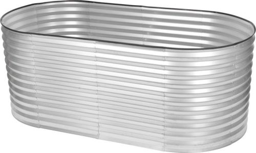 Magaságyás, Strend Pro Garden, 100 x 200 x 78 cm, horganyzott acél, időjárás- és korrózióálló, nyitott aljú, 4 erősítő rúddal