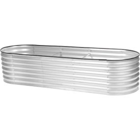   Magaságyás, Strend Pro Garden, 60 x 200 x 45 cm, horganyzott acél, 0,5 mm, időjárásálló, nyitott aljú, erősítőrudakkal, gumihevederrel