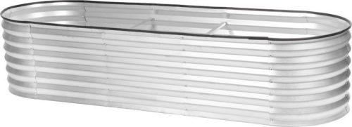 Magaságyás, Strend Pro Garden, 60 x 200 x 45 cm, horganyzott acél, 0,5 mm, időjárásálló, nyitott aljú, erősítőrudakkal, gumihevederrel