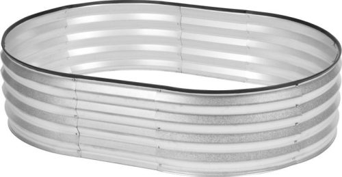 Magaságyás, Strend Pro Garden, 90 x 120 x 30 cm, horganyzott acél, korrózióálló, időjárásálló, nyitott aljú, széleken gumicsíkkal