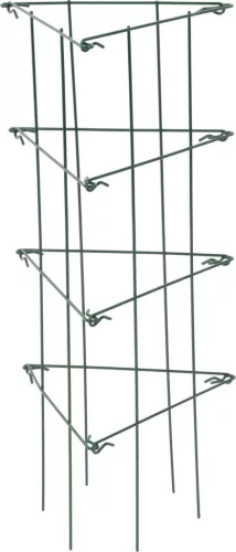 Növénytámasz, Strend Pro Garden, sötétzöld, 26 x 61 cm, rácsos, porszórt acél, virágokhoz és kúszónövényekhez, beltéri és kültéri használatra