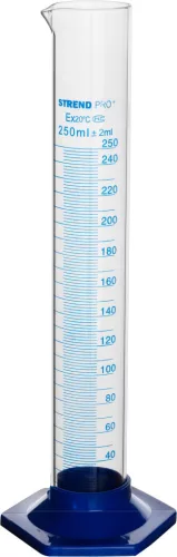 Mérőhenger, Strend Pro Garden, 250 ml, üveg, 2 ml beosztással, folyadékméréshez