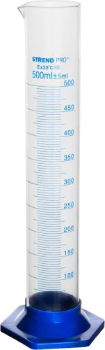 Mérőhenger, Strend Pro Garden, 500 ml, üveg, 5 ml beosztással, folyadékméréshez
