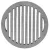 Rostély, Strend Pro, 19 cm, kerek, sötétszürke, öntöttvas, tűzhelyhez és kályhához, hőálló, karcálló