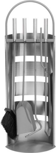 Piszkavas készlet, Strend Pro Homefire FT087XG, 4 részes, 66 cm, rozsdamentes, állvánnyal