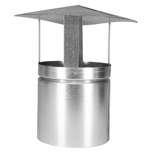 Kéménytető, V.A.P.K., átmérő: 250 mm, vastagság: 0,5 mm, DX51D acél, bádog kivitel, füstcsőszivárgás elleni védelem
