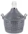 Demizson, Strend Pro Garden Cada Inco, 5 l, szürke, üveg, 40 mm nyakátmérő, műanyag védőburkolat, két fogantyú, borhoz és pálinkához