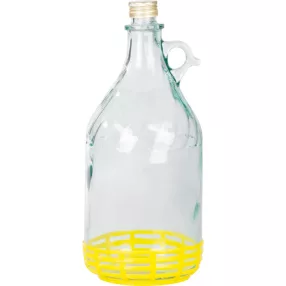   Demizson, Strend Pro Garden Stella, 3 l, átlátszó, üveg, egy fogantyú, kupak, borhoz, szörphöz, pálinkához