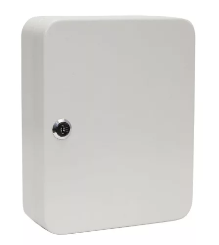 Kulcstartó doboz, Strend Pro KeyBox 314, krémszínű, 30 x 24 x 7,5 cm, 93 kampó, UV-álló festéssel bevont kivitel, falra rögzíthető
