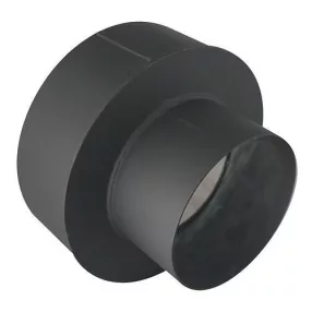   Füstcső szűkítő, V.A.P.K. HS 160/130/1,5, fekete, 160 mm - 130 mm, DC01 acéllemez, lemezvastagság: 1,5 mm, kályha-kémény csatlakozáshoz