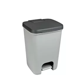   Szemeteskuka, Curver Essentials, 20 l, pedálos, kézi nyitású, zárt fedelű, műanyag, higiénikus, praktikus