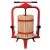 Gyümölcsprés, Strend Pro Garden Harvester CFP12, 12 l, 54 x 37,5 x 69/101 cm, keretes, fa, csavarnyomásos, lépréseléshez