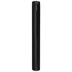   Zománcozott füstcső, barna, 100 cm / 120 mm, tartós és megbízható, fűtéshez és szellőzéshez, hatékony hő- és légvezetéshez